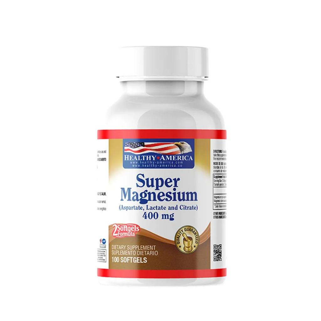 Super Magnesium 400 mg – Cápsulas Blandas (100 unidades)