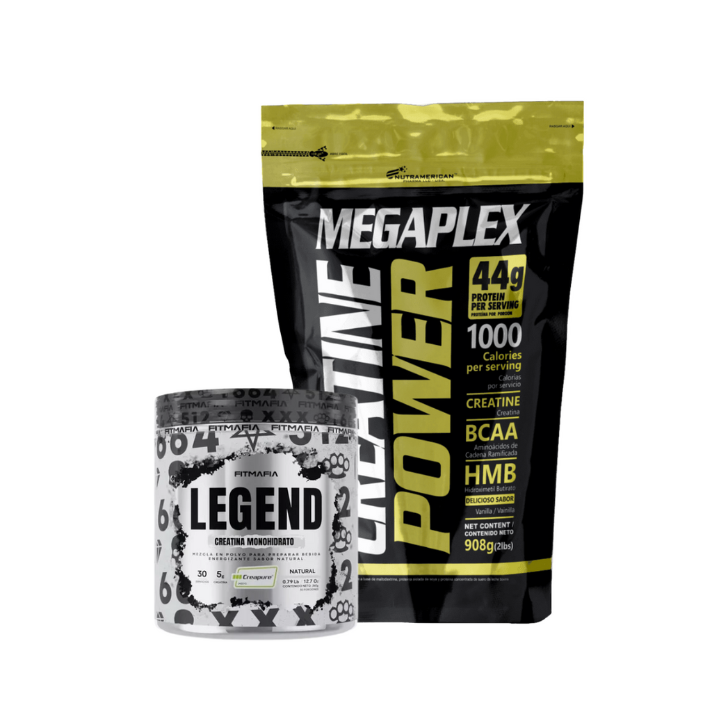 Combo Potencia Total: Megaplex Creatine Power 2 lb + Legend con Creapure®