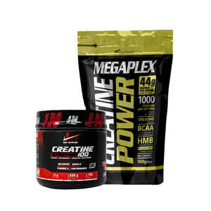 Combo Volumen y Fuerza: Megaplex Creatine Power + Creatina Iron Nutrition