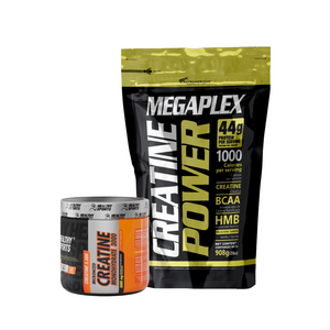 Combo Volumen, Fuerza y Recuperación: Megaplex Creatine Power + Creatina Healthy Sports