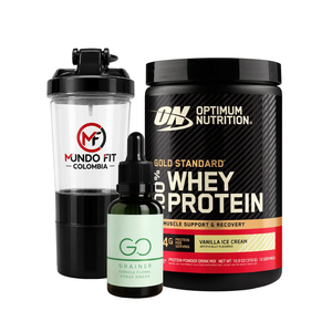 Combo Proteína Whey 0.7 lb + Go Drainer + TERMO GRATIS