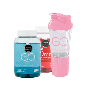 Combo Gommy 60 gomas y Go Hair 60 gomas + SHAKER Go
