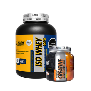 Combo Iso Whey 100% 4lb + Creatina Monohidratada – Healthy Sports 100serv