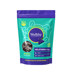 Gomas de Melatonina Wellthy – 60 Gomitas