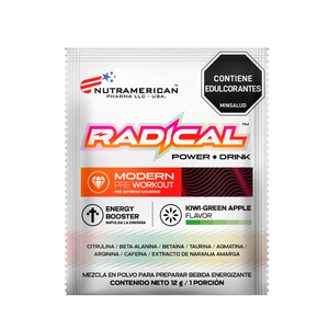 Radical Power Drink Nutramerican – Sachet 12 g | Pre Workout