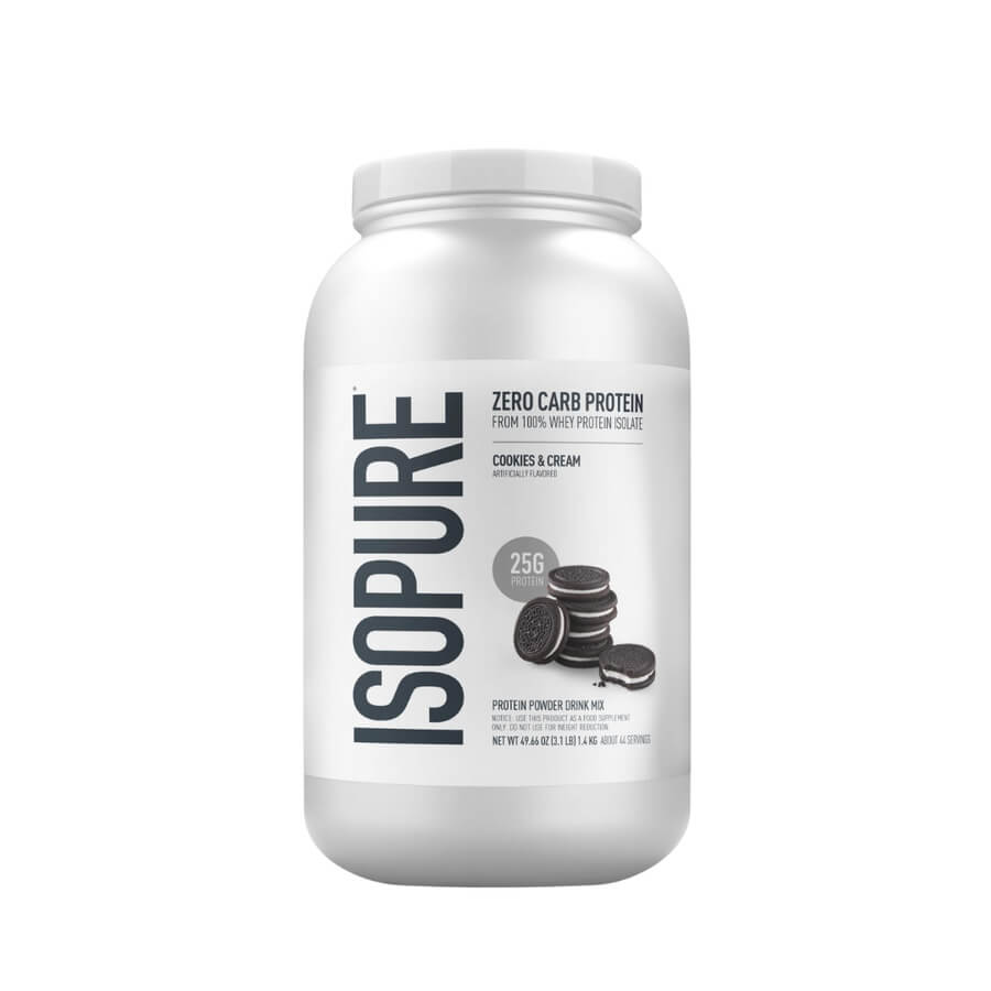 Proteína Whey Isolate Isopure Low Carb - Coockie and cream / 43 Servicios / 3 LB