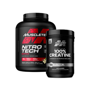 NitroTech 4Lb + Creatina Platinum 400 gr Muscletech