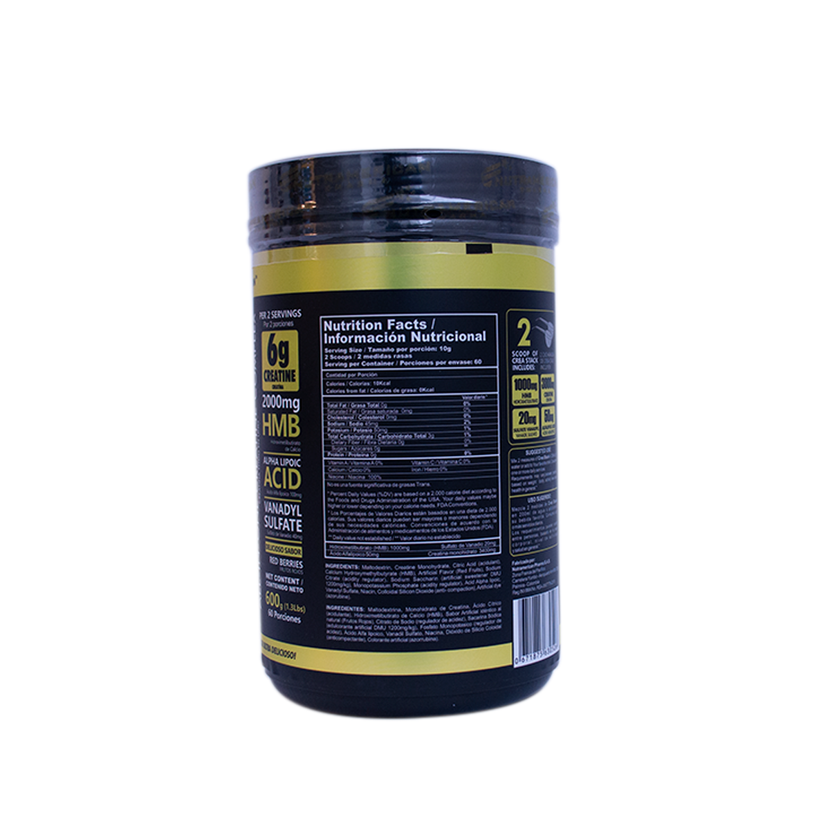 Crea Stack - Creatina Monohidratada con Hmb 600 gr