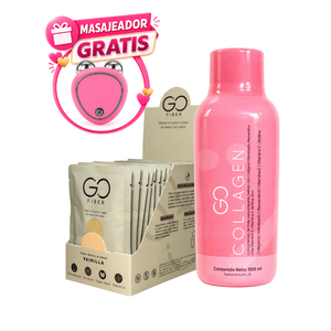 Combo Masajeador GRATIS: Gollagen + Go Fiber Sachets