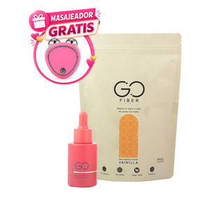 Dúo Go Fiber 300 gr Fibra + Go Drainer 30 ml Drenador GRATIS MASAJEADOR FACIAL