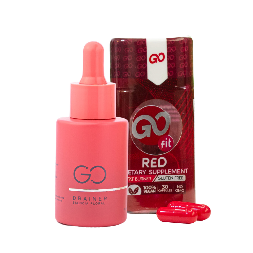Go Fit Red 30 cáps + Go Drainer Tradicional 30 ml - Drenador tradicional