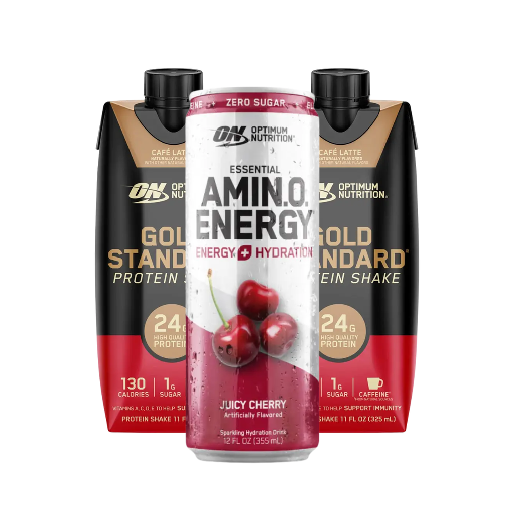 COMBO: Gold Standard Shake + AmiN.O. Energy (Lata) - 2 protein shake + amino energy lata