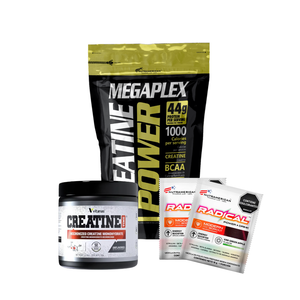 COMBO: Megaplex Creatine Power 2lb+ Creatine Time vitanas (50 serv)+ 2 sachet Radical