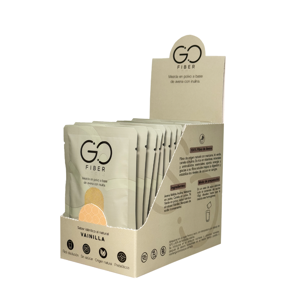 Go Fiber en caja Fibra 100% orgánica (20 sachets)