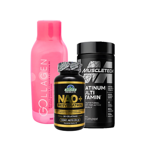Combo: Gollagen + NAD+ Resveratrol + Multivitamínico + MASAJEDOR GRATIS