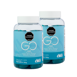 Duo de go hair (2 gomas de colageno y biotina)