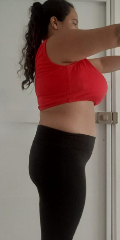 Foto de Lorena Soto después de su transformación