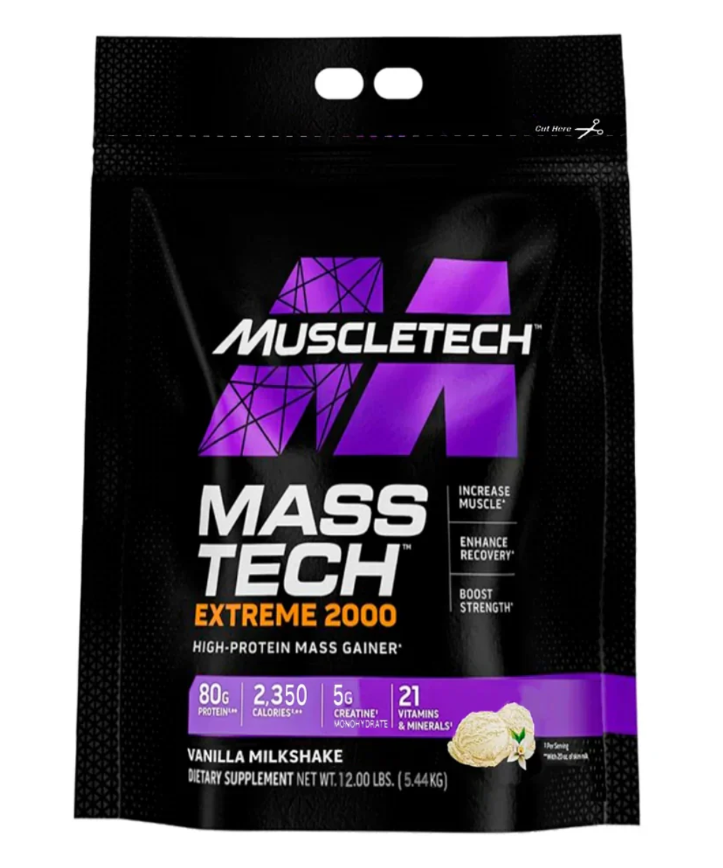 Proteína Whey Isolate Muscletech Mass Tech Extreme 2000 - Chocolate / 12LB