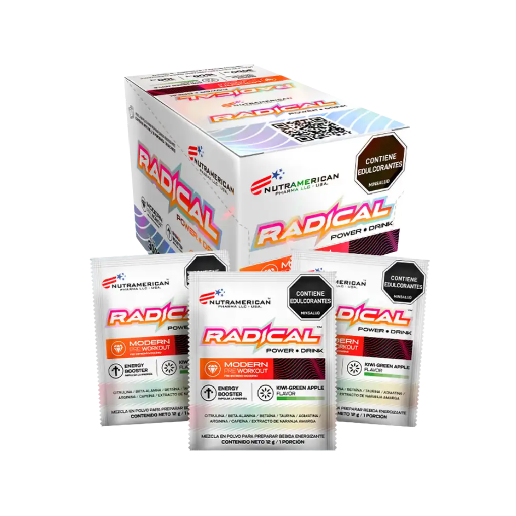 Radical Power – Bebida Pre-Entreno (18 sobres)