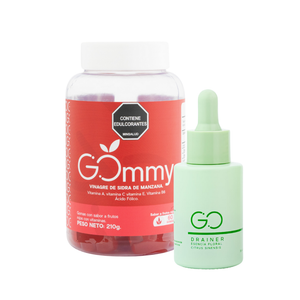 Go Drainer 30 ml + Gommy Vinagre de Manzana 60 gomas 210 gr