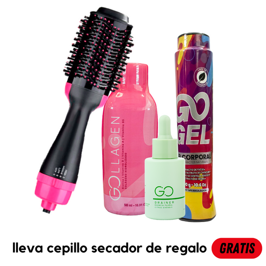 Tripleta Gollagen + cepillo secador