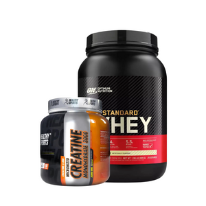 Creatina Monohidratada 100 Servicios + Gold Standard 100% Whey 2 lb