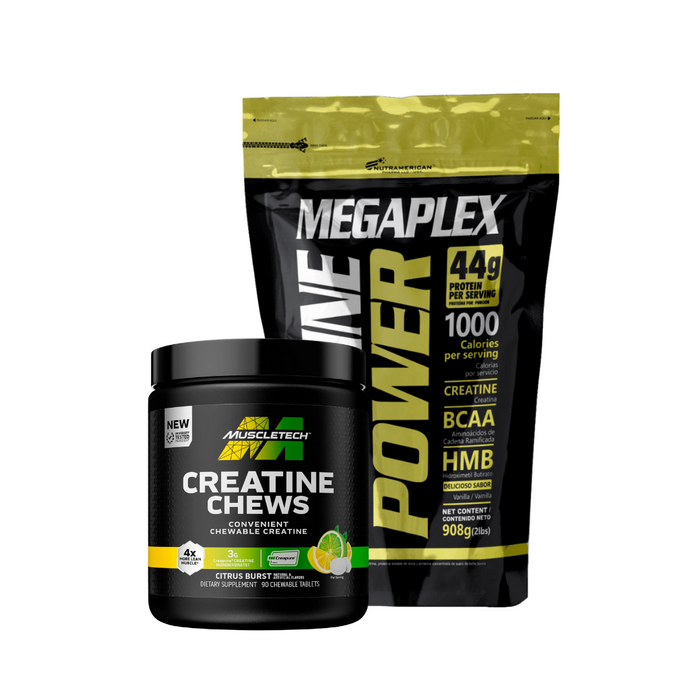 Combo: Megaplex Creatine Power 2.3LB+ Creatine Chews MuscleTech