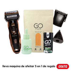 Tripleta Go Detox + maquina de afeitar