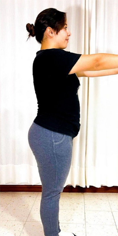 Foto de Sandra Erazo antes de su transformación