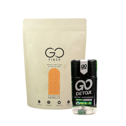 Dúo Fibra Go Fiber 300 gramos  y Go Detox 30 cápsulas