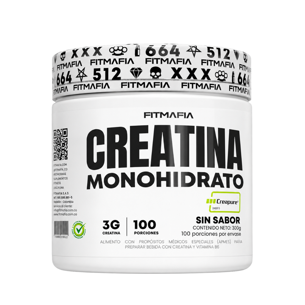 Creatina Monohidrato FitMafia Creapure® 300 g | 100 Porciones
