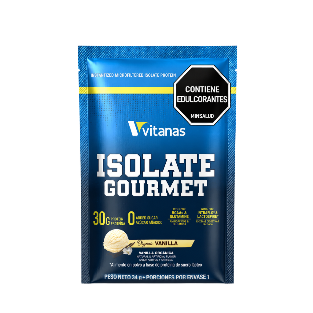 Isolate Gourmet Vitanas – Sachet 34 g | 30 g de Proteína