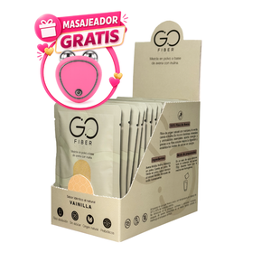 Go Fiber en caja Fibra 100% orgánica (20 sachets)  - GRATIS MASAJEADOR