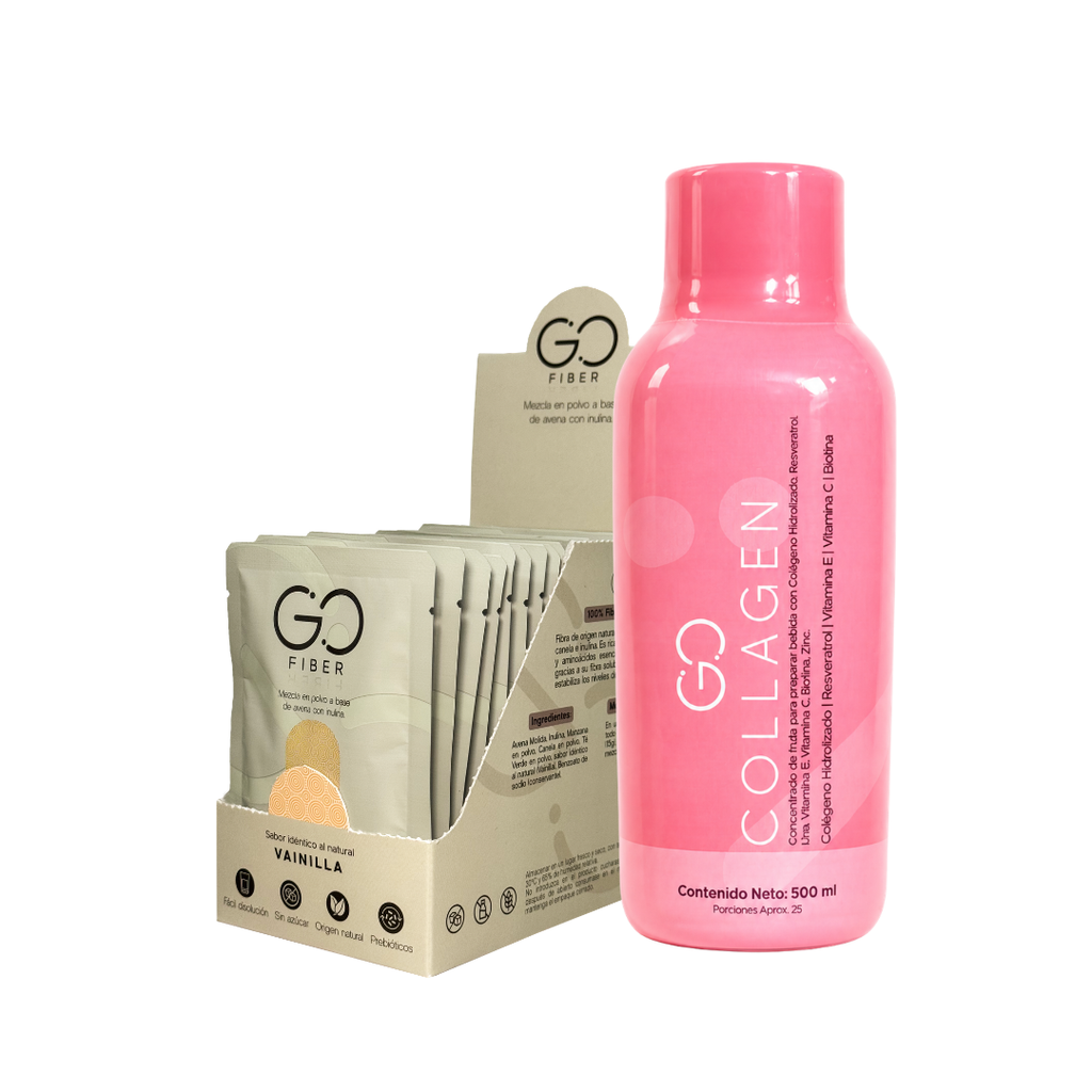 Combo: Gollagen 500ml + Caja Go Fiber 20 Sachets