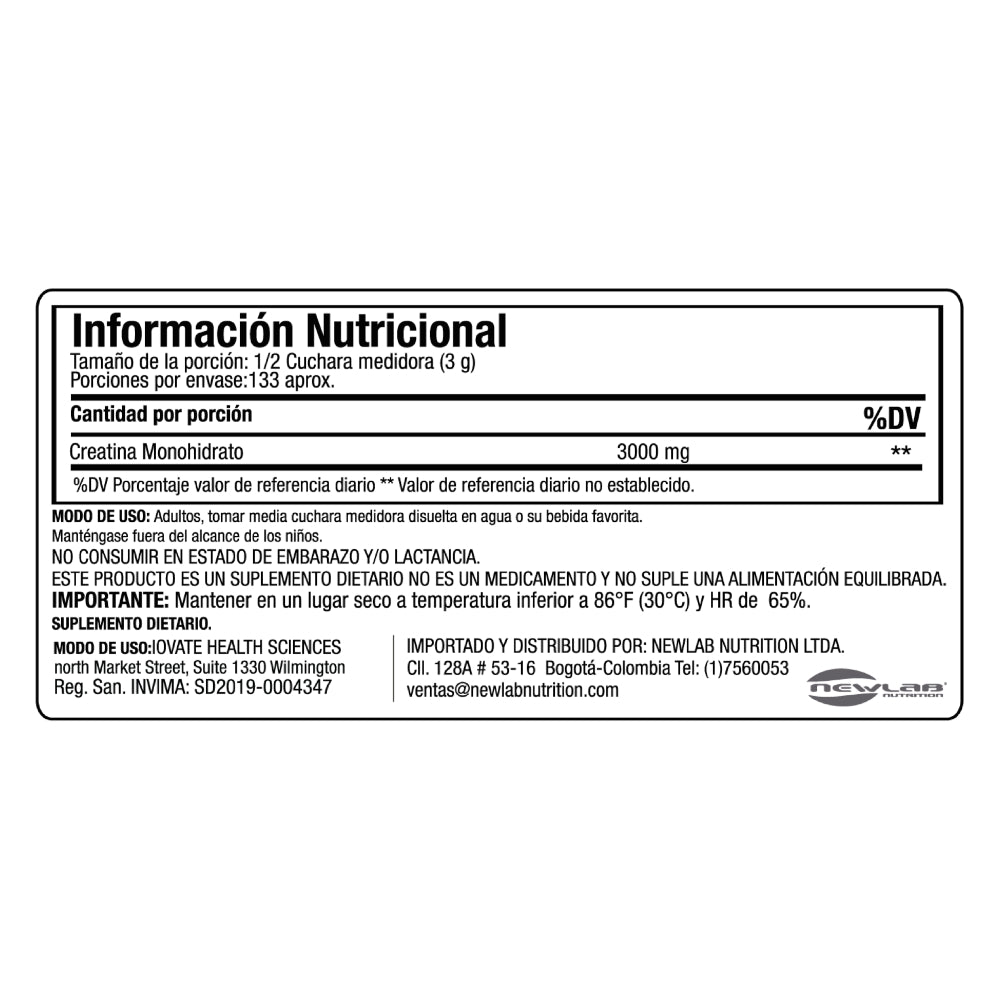 Creatina Platinum 100% Muscletech 400 gr
